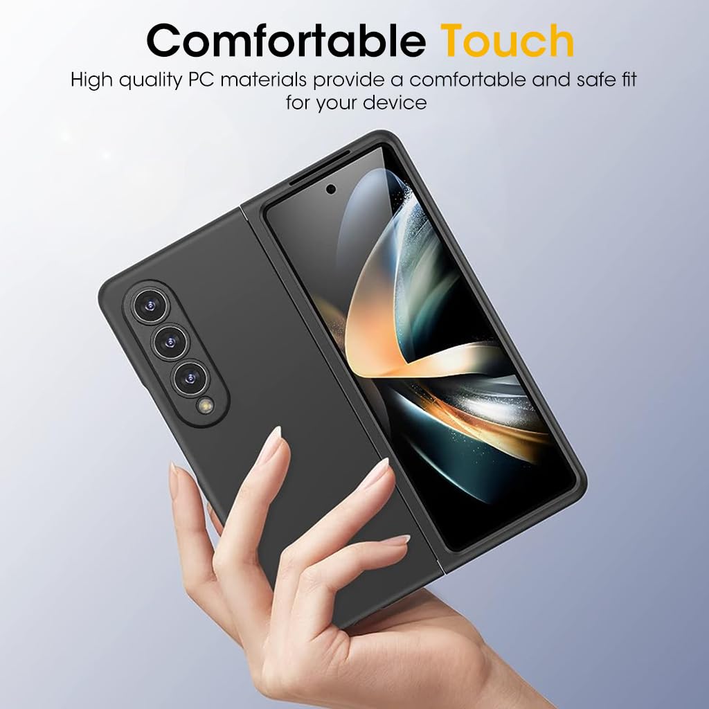 ZORBES Phone Case Cover for Samsung Galaxy Z Fold 4 Black PC & Outer Display Protector for Samsung Galaxy Z Fold 4 Ultra-Thin Anti-Scratches Phone Screen Protector for Samsung Galaxy Z Fold 4 ZORBES Phone Case Cover for Samsung Galaxy Z Fold 4 Black PC & Outer Display Protector for Samsung Galaxy Z Fold 4 Ultra-Thin Anti-Scratches Phone Screen Protector for Samsung Galaxy Z Fold 4